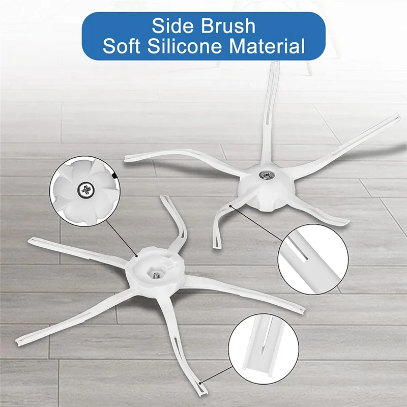 อุปกรณ์ทดแทนสำหรับ Xiaomi roborock Q7สูงสุด/Q7สูงสุด + เครื่องดูดฝุ่นแปรงด้านข้างหลักไม้ถูพื้นตัวกรอง HEPA