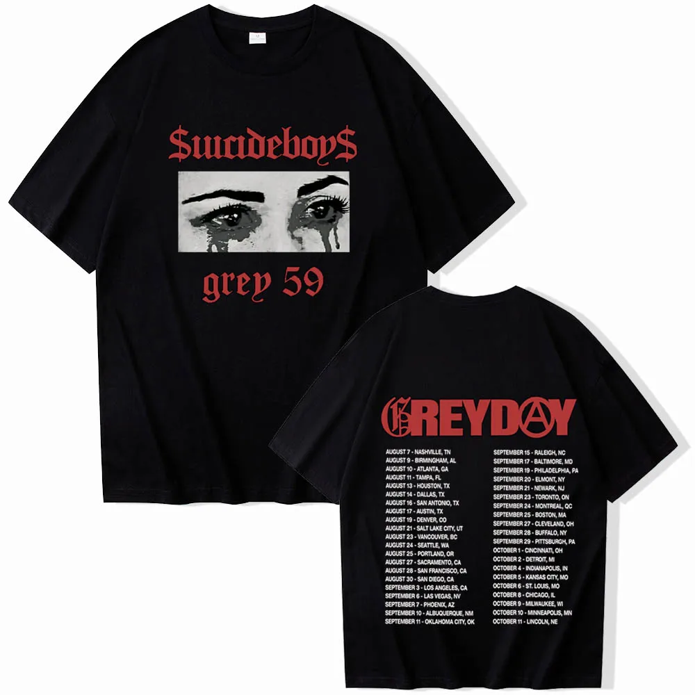 SuicideBoys G-59 Greyday T-shirt Man Women Harajuku O-neck Summer Casual Shirt