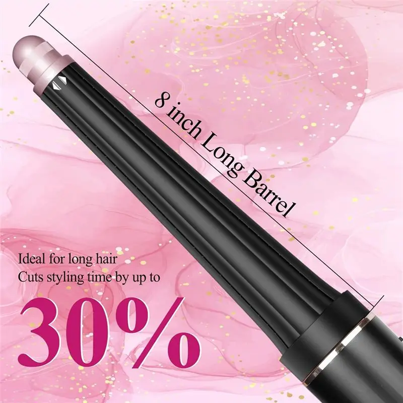 【بيع سريع 】 أدوات تجعيد الشعر المخروطية لـ Flexstyle HD435/430، لمرفق Shark Flex Style، أسطوانات طويلة، شريط تجعيد ذاتي