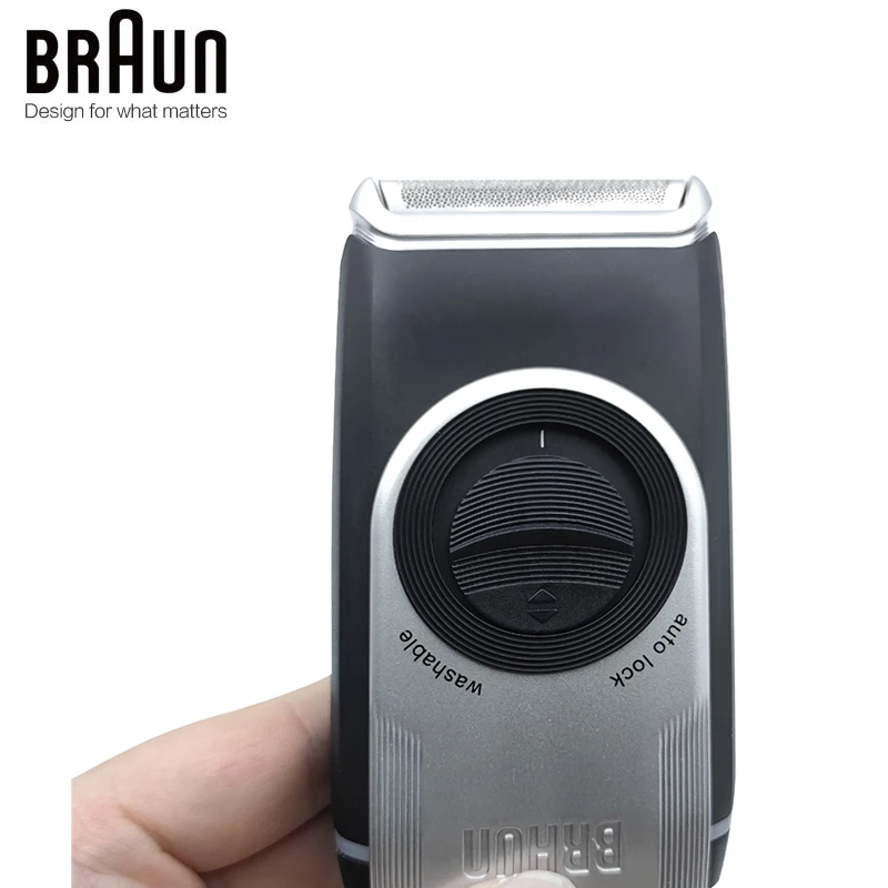 Braun M90 Electric Shaver Mobile Shave Trimmer Washable Beard Molding Shaving Machine Dry Battery Power Portable Electric Razor