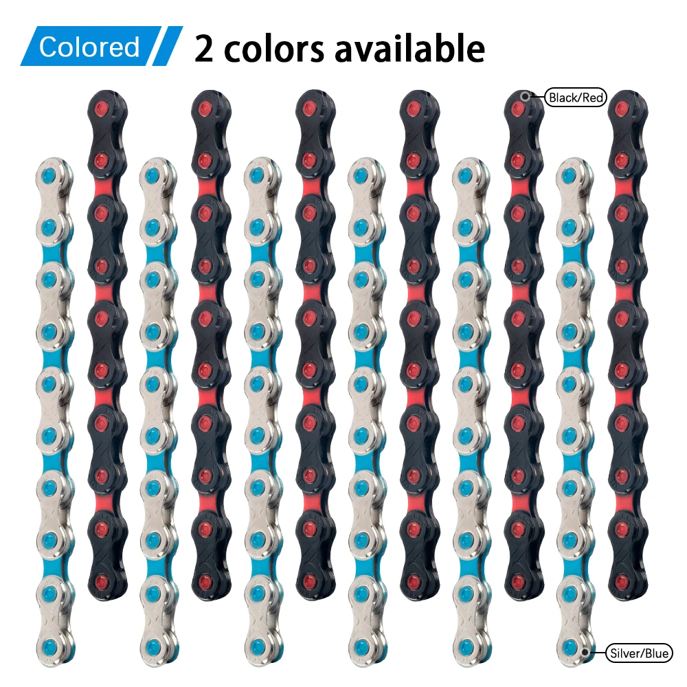 KMC Fahrradkette 11S 12S MTB Rennradketten Silber Schwarz Blau Mountainbike Curren 12-Gang 118L 126 Glieder für Shimano – Detail 19