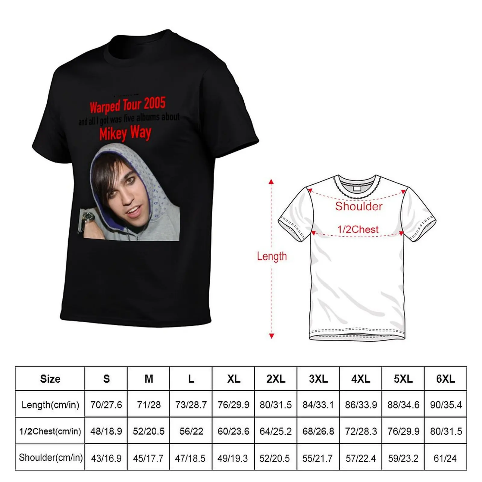 I went to WARPED TOUR 2005 T-Shirt man t shirts for men casual t shirts for man cotton man t shirts graphic T-Shirt
