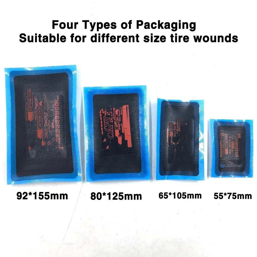 Four Sizes Meridian Tube Cold Patch Film Tire patches for automobiles and trucks Tire repair tools for automobiles