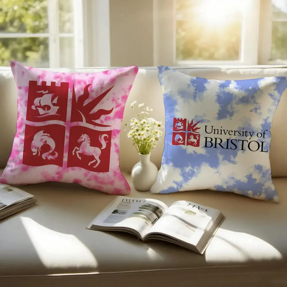 University Of Bristol Cushion Cover Sofa Cushion Cover Personalized Gift Living Room Home Decor Pillow