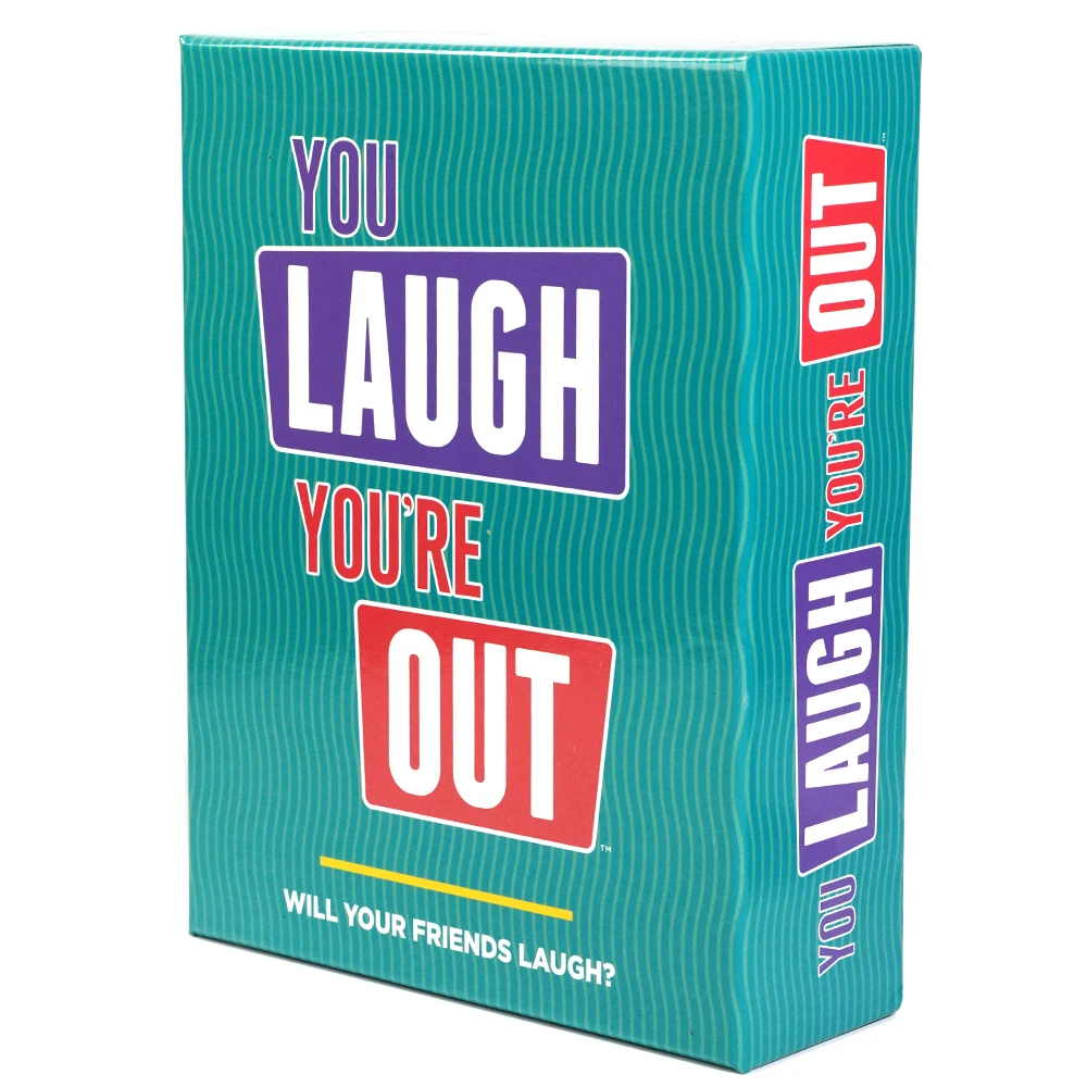 You Laugh You're Out Party Game with Hilarious Charades Family Card Games 125 Prompt Fun Family Game Nights Gatherings Parties