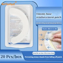 20Pcs/box Practical Ostomy Care Fix Tape Reinforced Stoma Care Accessories Stoma Base Ring