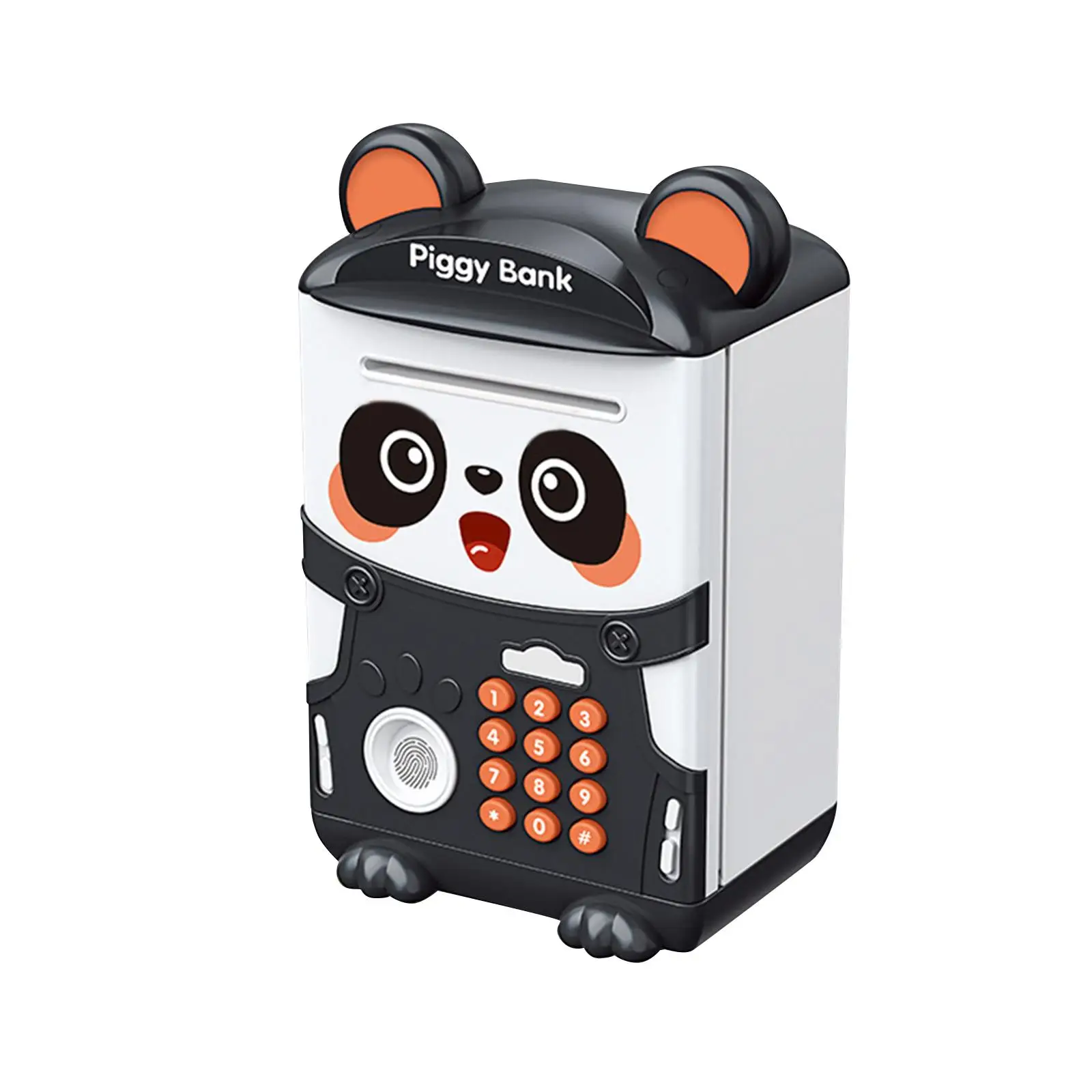 Panda Piggy Bank Security Box Auto Scroll Bill Slot Early Learning ATM Money Bank Password Lock for Children Boys Girls