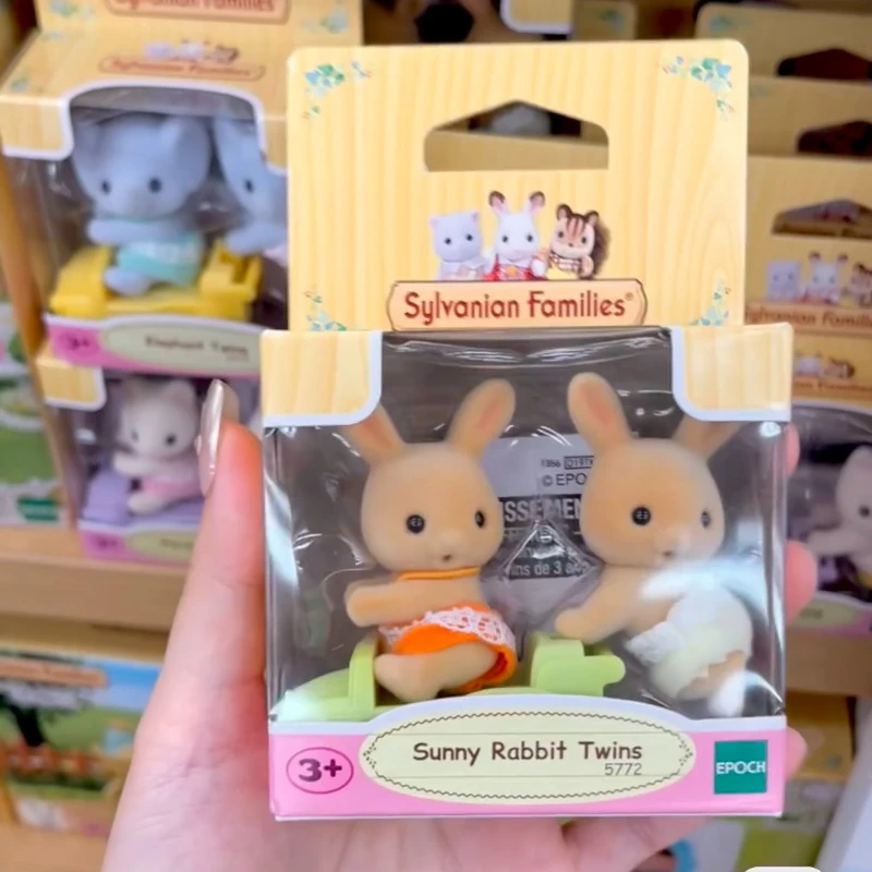 Sylvanian Families Figuren Spielzeug für Mädchen Calico Critters Anime Kinderspielzeug für Mädchen Niedliche Ternurines Sunny Rabbit Twins Kinder