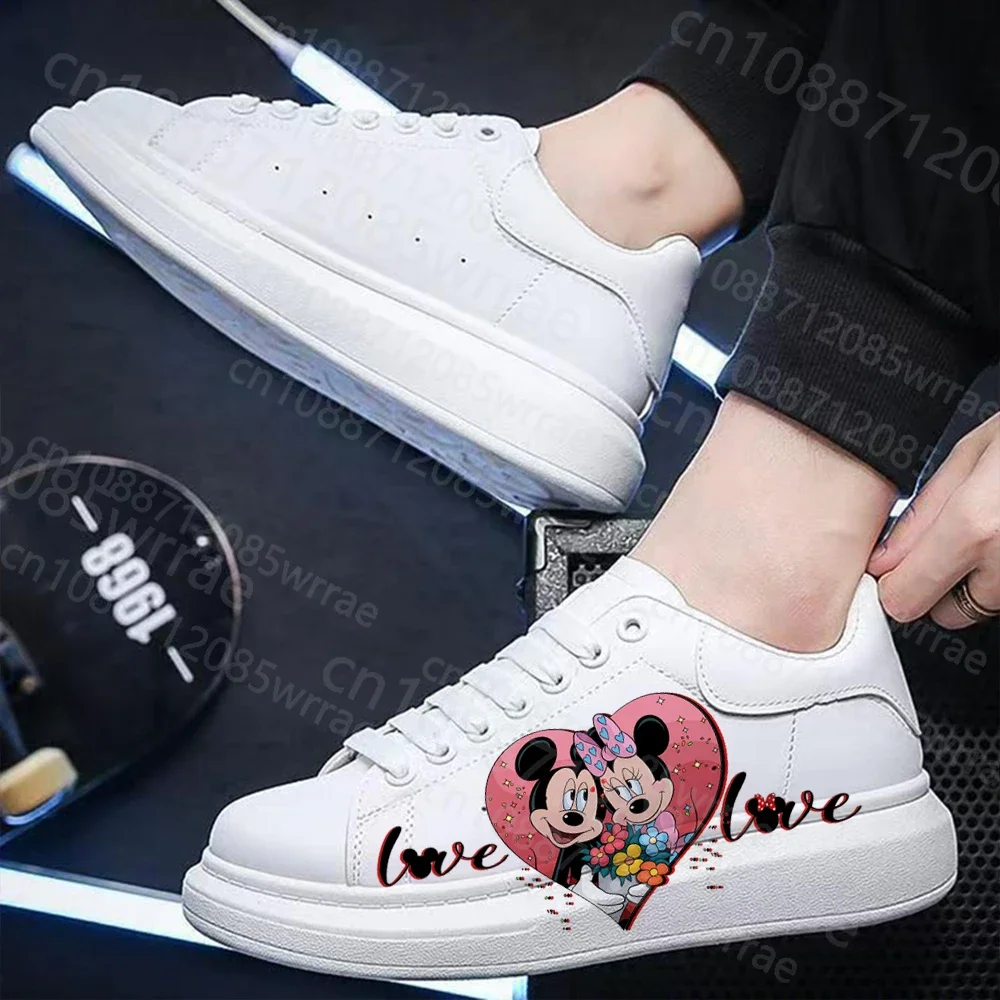 

Mickey Minnie Mouse 2025 Hot Selling versatile Adult shoes fashion trend white Four season breathable casual shoes