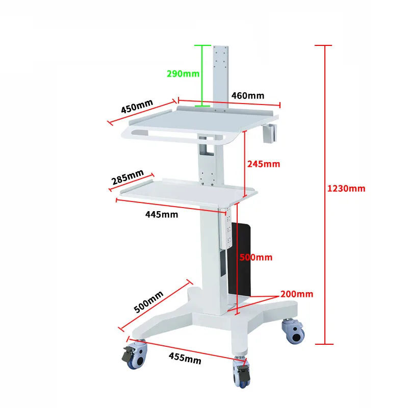 Cart Oral Hospital Clinic Laptop/ Desktop Holder Host Mobile Cart Medical Trolley Stand Dental Oral Scanner Mobile - view 6