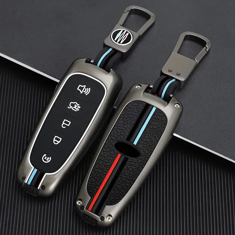 

Zinc Alloy Car Key Case for Ford Edge Explorer Escape Focus Taurus Flex Lincoln MKS MKT MKX MKZ Navigator 5 Buttons Remote