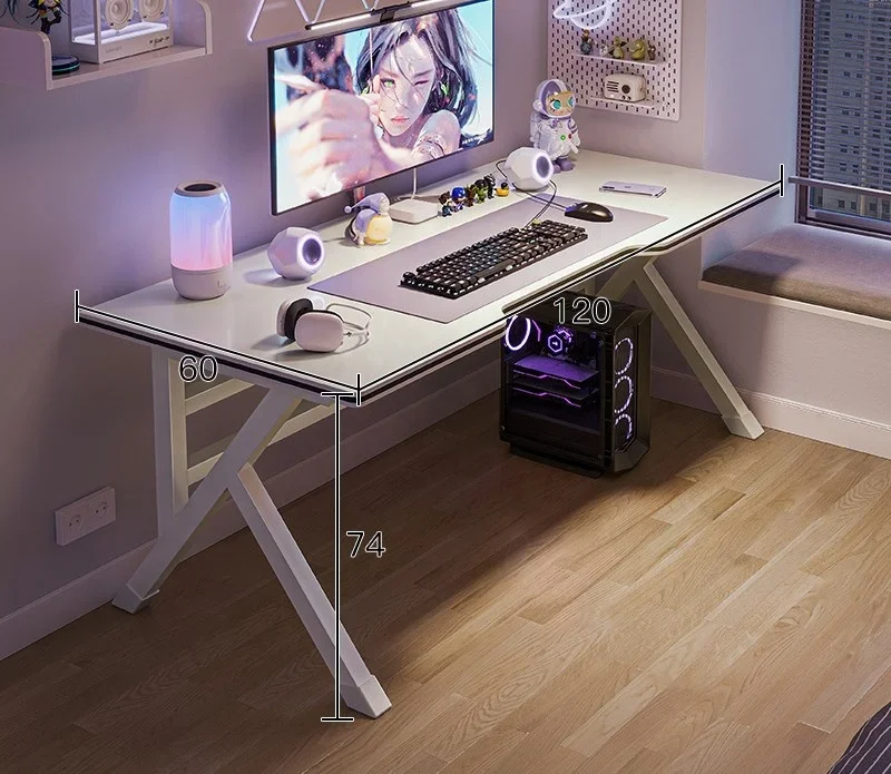 

#multifunctional e-sports computer table cool lighting gaminh table support customization.