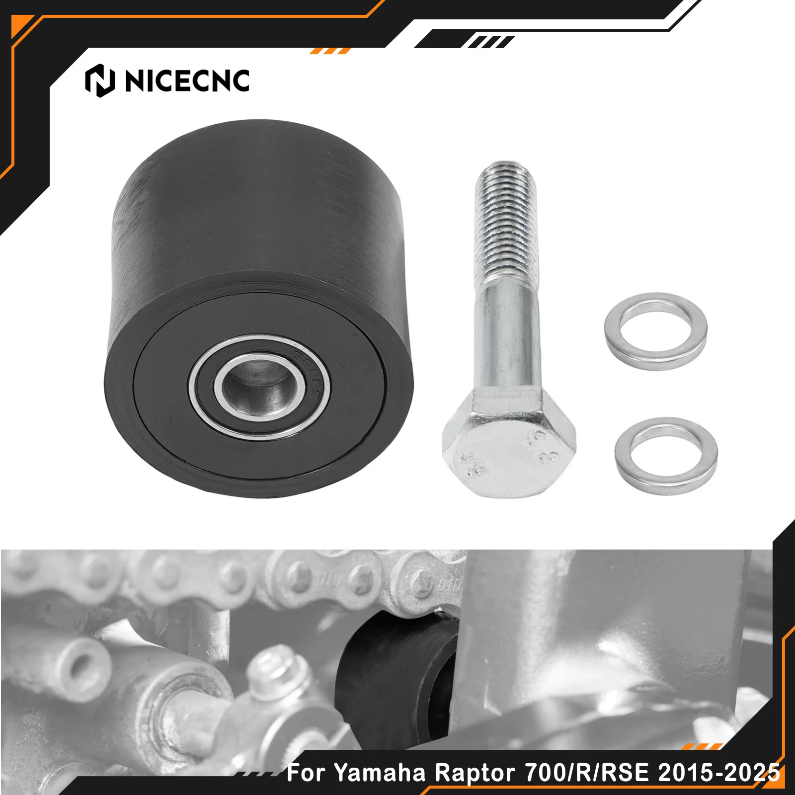 NICECNC For Yamaha Raptor 700 Chain Roller For Raptor 700R 700RSE 2015-2025  4D3-22178-00-00 ATV Accessories