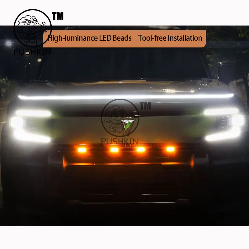 

Для CHANGAN Deepal G318 2025 Светодиодные фонари на решетке капота