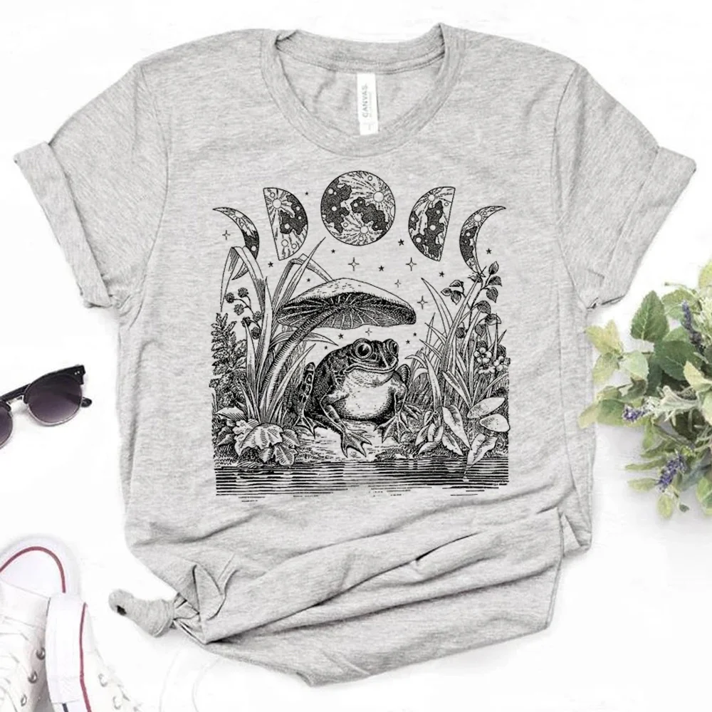 Mushrooms top women designer streetwear t shirt girl funny comic streetwear clothes