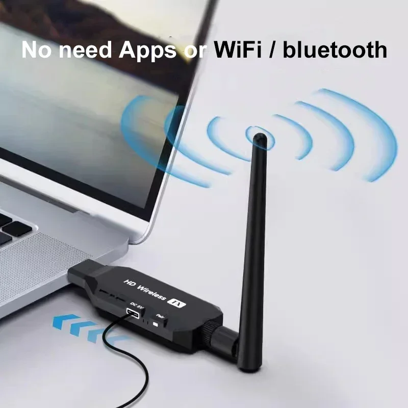 1080P 50m Wireless Video Transmitter Receiver HDMI Extender 1 Laptop and 2 3 4 TV Share Display Adapter for Camera PC Projector