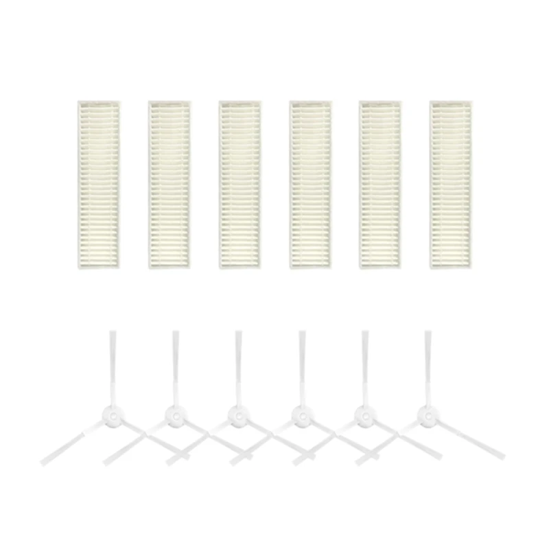 1 takım Parçaları Aksesuarları Tefal Rowenta X-Plorer Serie60 RG7447 RG7455WH Scrubbers Hepa Filtre Yan Fırça Aksesuarları