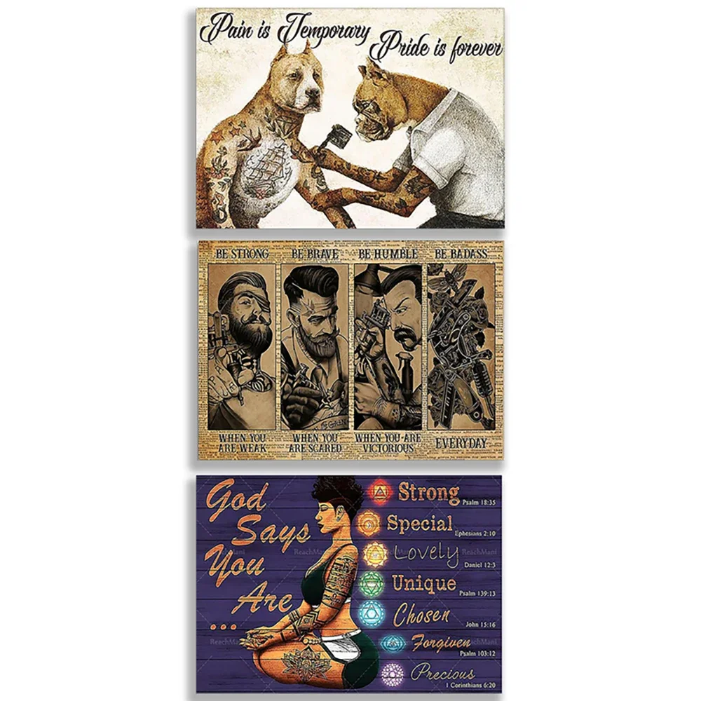 Tattoos are powerful and god said you are quotes tattoo artist, tattoo parlor, tattoo is my life, tattoo ideas poster gift