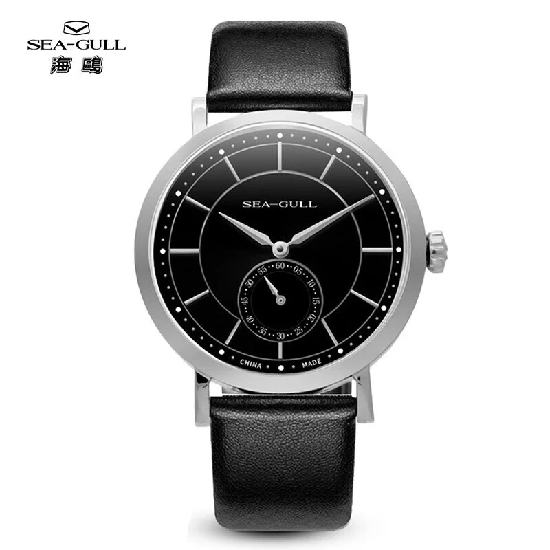 

Sea-Gull Star Hunter Series [ Megrez ] Small Second Hands Black Dial Seagull Mechanical Men's Dress Automatic Watch 819.22.7020