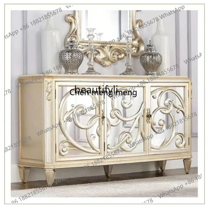 

ss 26 European and American Style Boutique Dining Side Tea Cabinet Hallway Partition Floor Cabinet New Classical