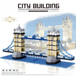 Twin Bridges Micro Mini Building Blocks Crafted Replica, Leisure and Entertainment Toys Adult Construction Bricks Decoration