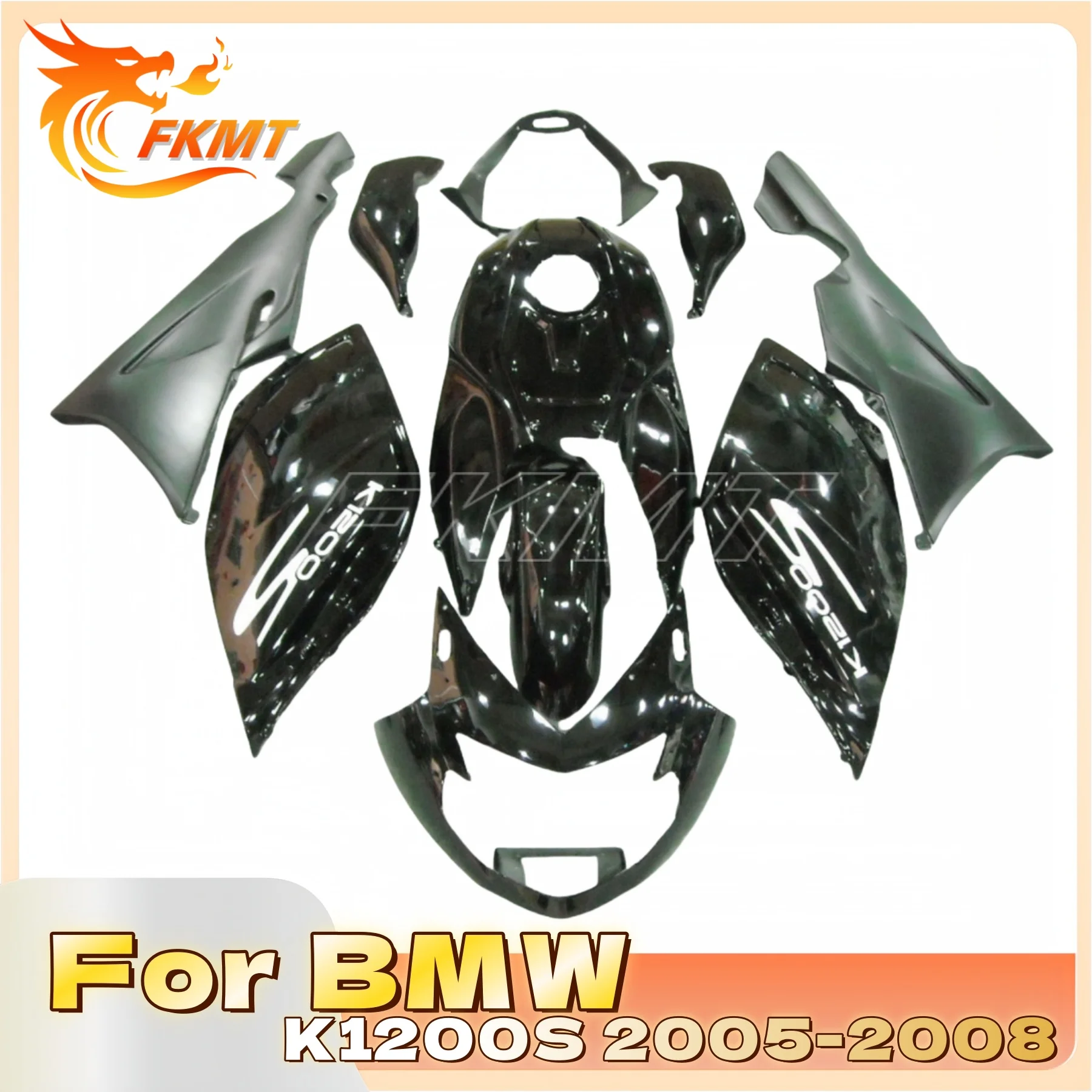 

NEW The ABS Custom Free Motorcycle Fairings Kit for BMW K1200S 2005 2006 2007 2008 05 06 07 08 Plastic Shell Bodywork Set