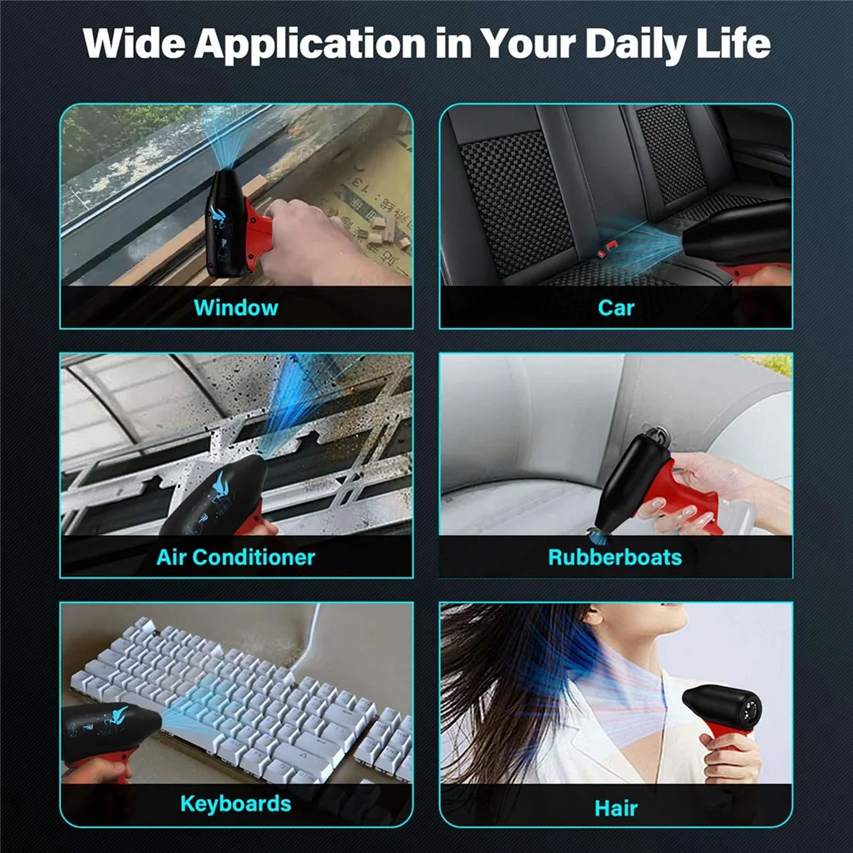 T71C منفاخ نفاث صغير مروحة توربو عنيفة لميلووكي 12 فولت M12 بطارية مروحة نفاثة محمولة للسيارة، تنظيف لوحة المفاتيح، سرير هوائي، شعر