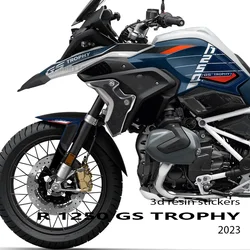 New R1250 GS GS Trophy Motorcycle Accessories 3D Epoxy Resin Sticker Kit For BMW R 1250 GS GS Trophy 2023