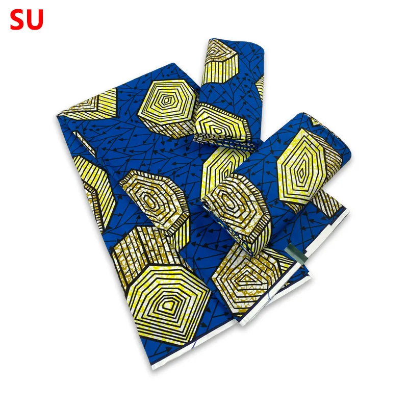 2023 New Design 100% Cotton Top Quality Supe-V Wax African Fabric For Wedding Dress Making Craft Loincloth Y9