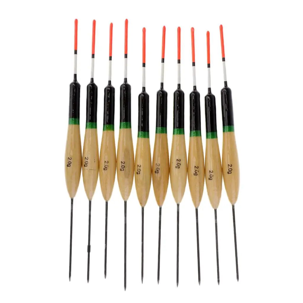 Fishing Indicator Wood Fishing Floats Bright Tracking High Buoyancy Float Bobbers for Anglers
