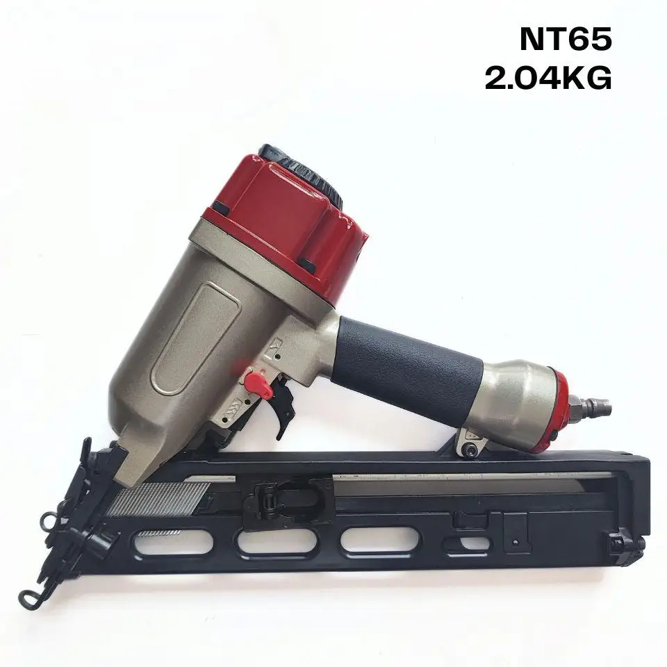 

NT65 15 Gauge 1-1/4" to 2-1/2" Angle Finish Nailer Pneumatic Finishing Nail Gun 34 Degree Angle Nail Gun Pneumatic Nail Gun