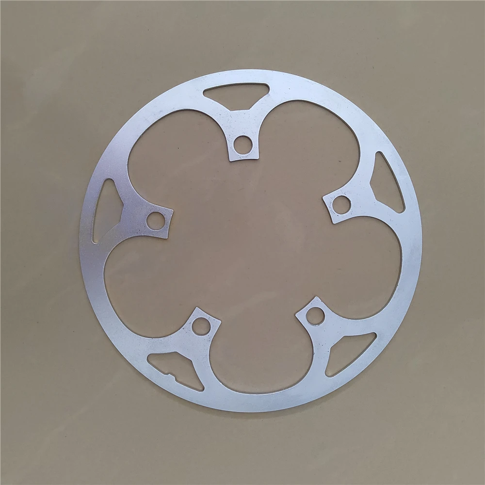 110BCD Chain Wheel Guard 44T 46T 48T 50T 53T Folding Bike Aluminum Silvery Hollowed-out Road Bicycle Protect Cover