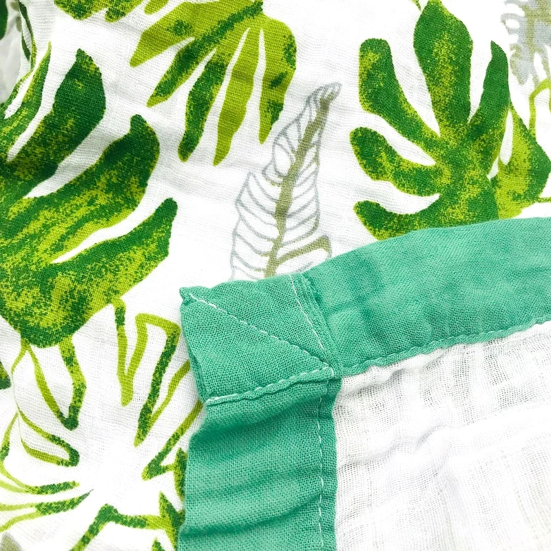 100% القطن أربع طبقات 120*120 سنتيمتر الطفل بطانية من الموسلين تنفس التقميط تلقي بطانية لحديثي الولادة الرضع الكمال #4