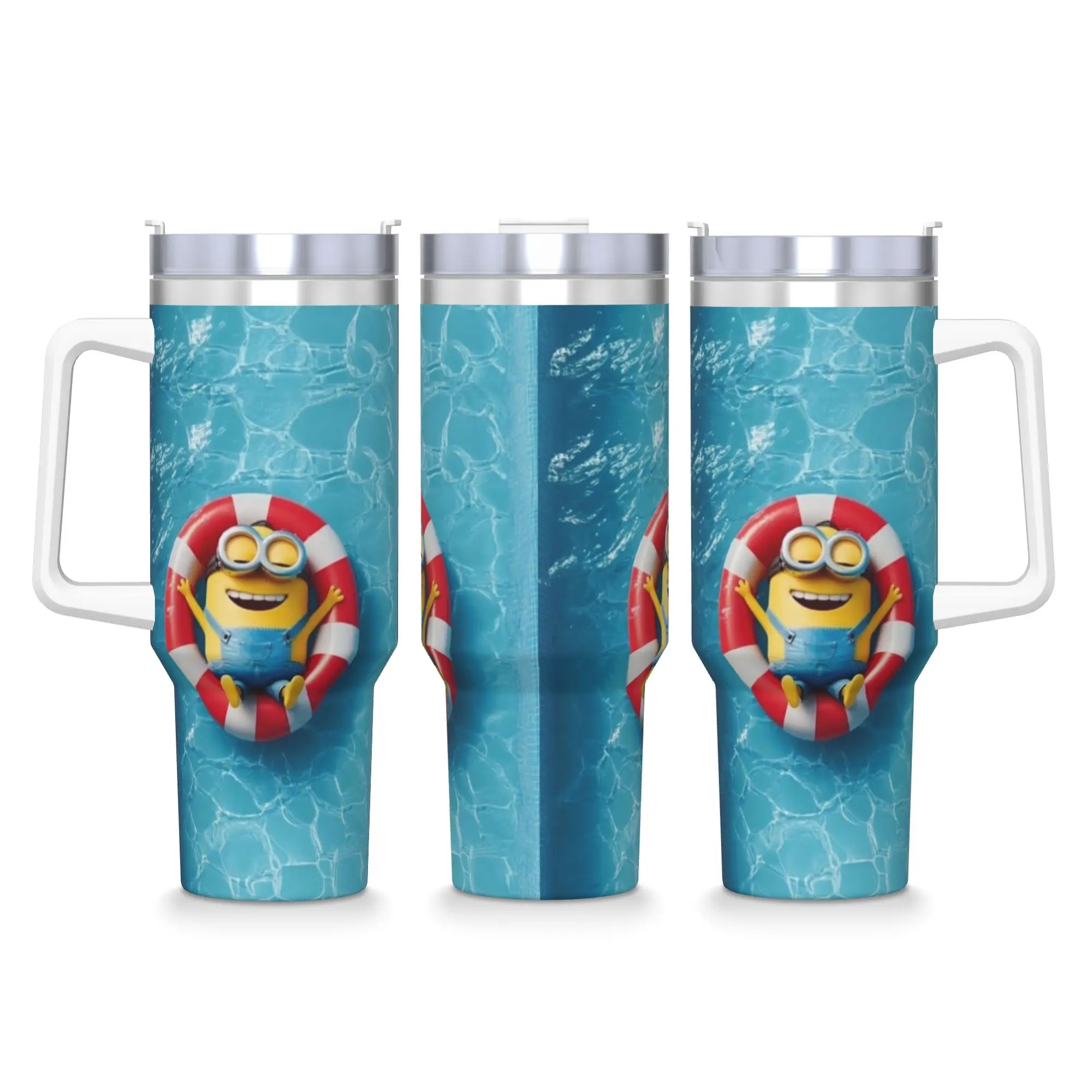 

M-Minions Stainless Steel Tumbler Driving Car Mugs 40oz Coffee Mug Keep Heat Hot Drinks Milk Tea Water Bottle
