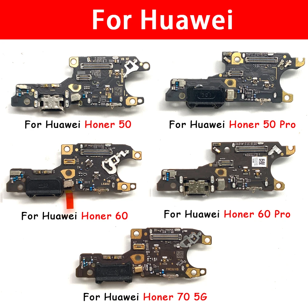 NEW Full Chip USB Charging Port Mic Microphone Dock Connector Board Flex Cable For Huawei Honor 50 Lite 60 Pro Se 70 5G X7 X8 X9