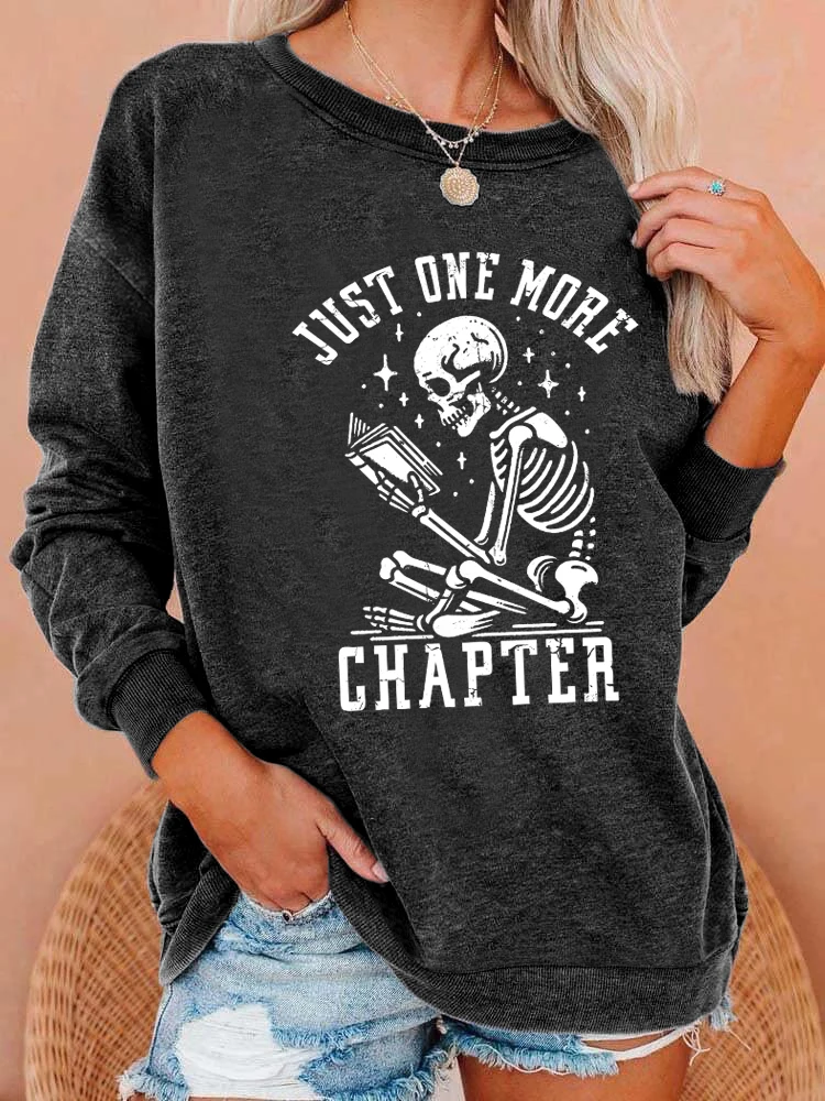 Halloween print washed sweatshirt, crew neck casual washed sweatshirt for winter & fall, women\'s clothing