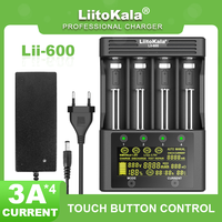 Liitokala Lii-600 Lii-PD4 Lii-500 Lii-500S 3.7V NiMH Lithium Battery Charger 18650 18350 18500 21700 20700B 20700 14500 26650 AA