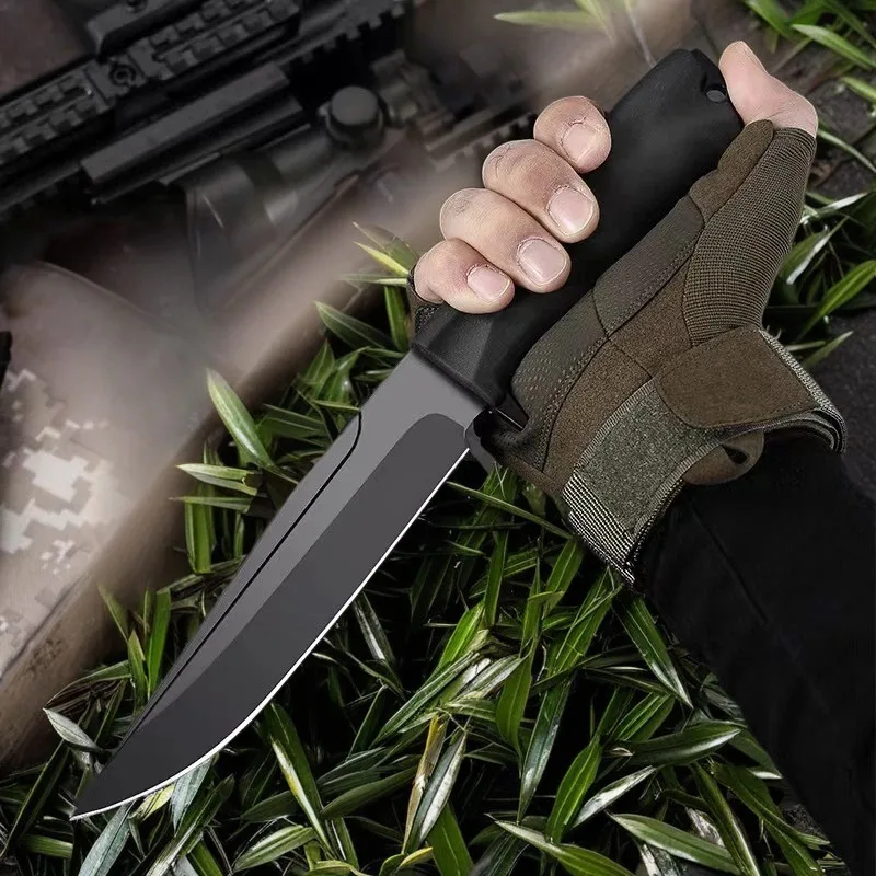 9.3 inch High Quality Outdoor Survival Knife 65*13 Special Steel Military Tactical Knife with Scabbard Bowie Knife