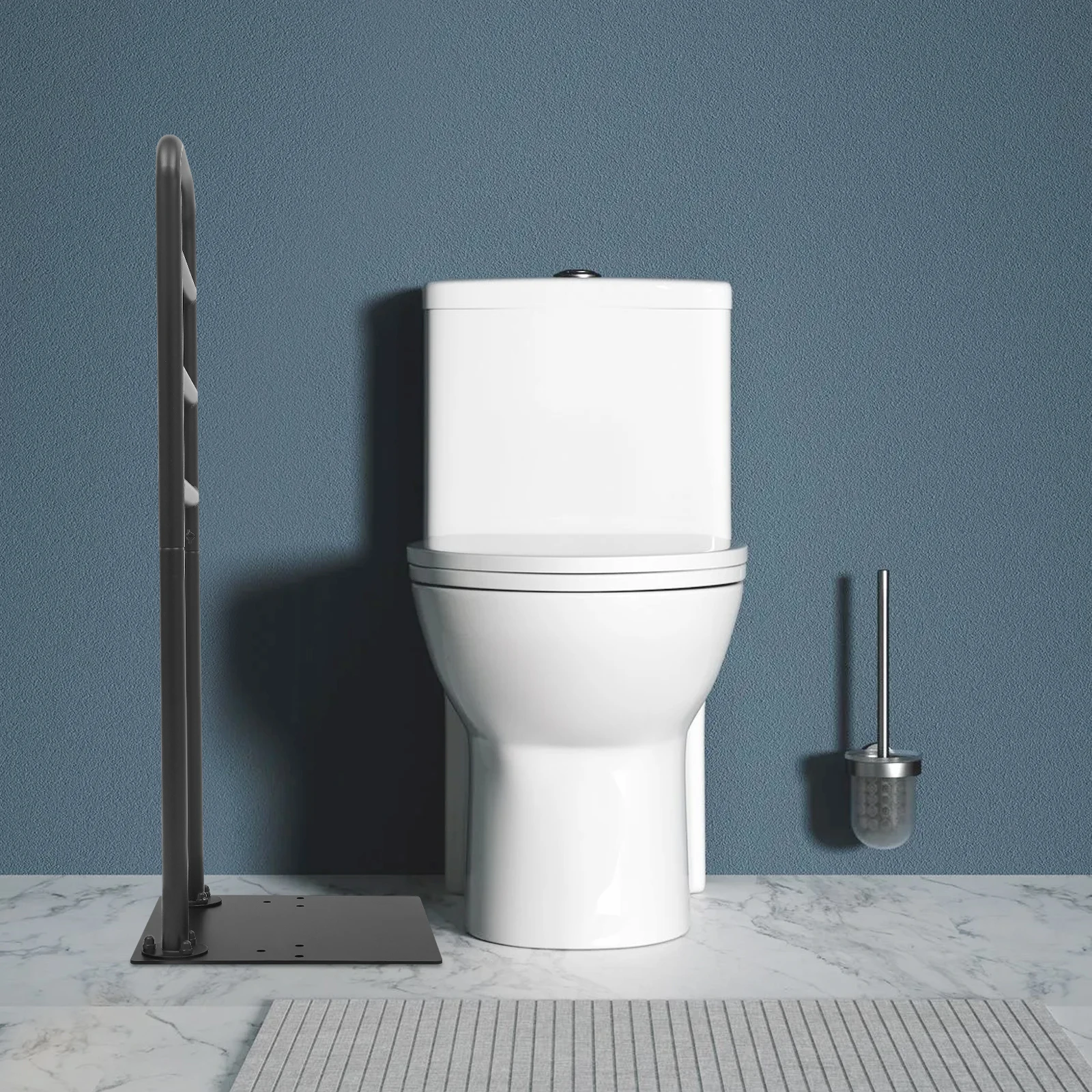 الصلب الأسود 38.5*36.5*102 سنتيمتر أريكة الدائمة مسند الذراع أربعة والعتاد الارتفاع لمساعدة رجل عجوز على الداعم #3