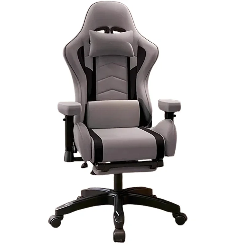 Modern Grey Office Chair Minimalist ﻿pillow Stylish Ergonomic Gaming Chair Comfy High Back Cadeira Para Computador Furniture