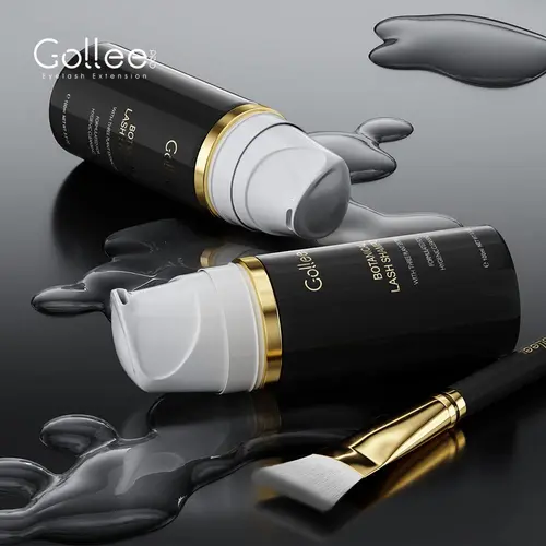 Imagen 2 del producto Gollee-Kit de espuma para pestañas, pegamento para limpieza de pestañas, 50ml/100ml, cepillo, champú, extensión de pestañas, limpieza, maquillaje suave