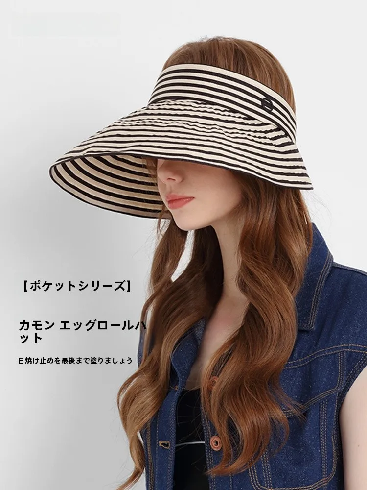 chapeau-de-paille-d'ete-kenmont-pour-femme-respirant-anti-uv-a-visiere-vide-pour-la-plage-et-l'exterieur-decontracte-a-longue-visiere-pliable-avec-protection-faciale