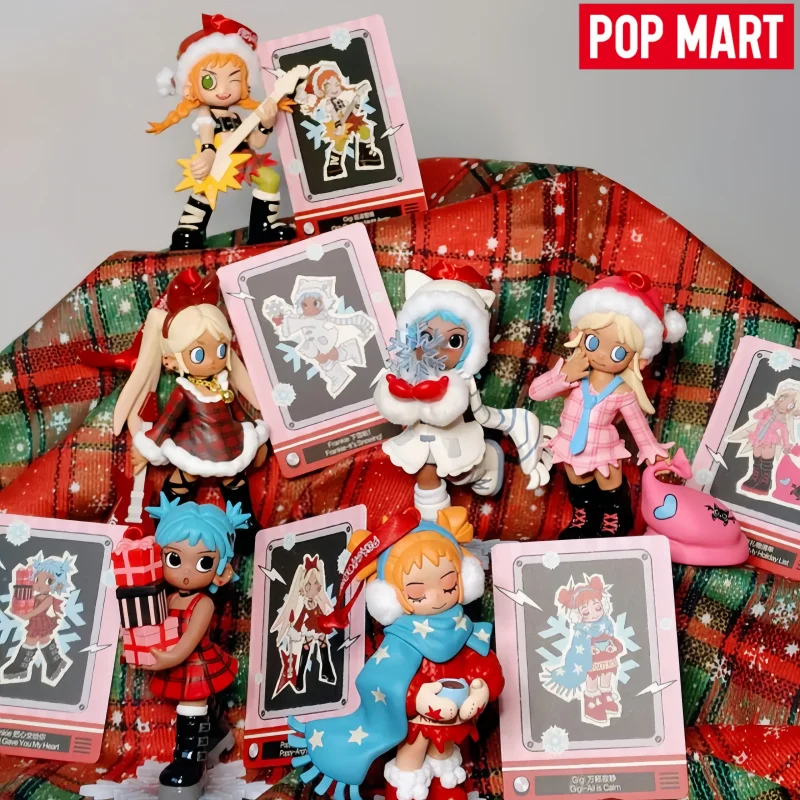 

Горячий POP MART оригинальный Lil Peach Riot Serie Holiday Mixtape слепая коробка ПВХ аниме фигурка модель орнамент настольная игрушка Рождественский подарок