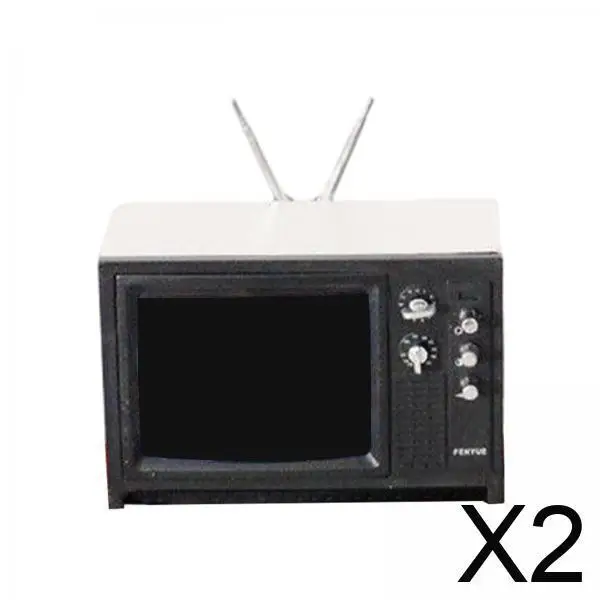 

Миниатюрный телевизор из полипропилена, кукольный домик, мини-мебель, масштаб 1 12, с подсветкой для детей, сделай сам