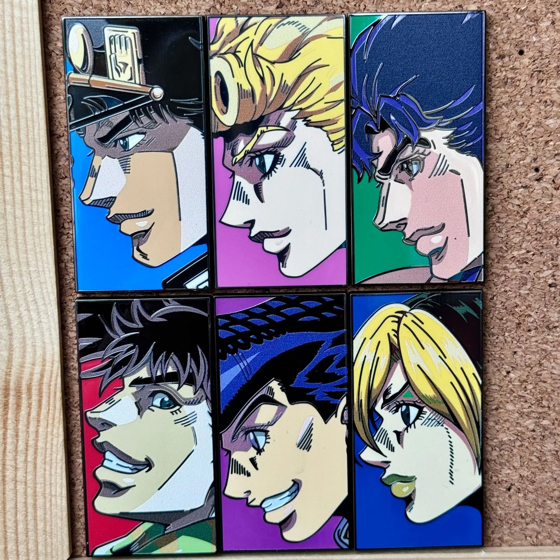 JoJo's Bizarre Adventure Metal Badge Japanese Anime Peripheral Brooch Backpack Accessories Pin