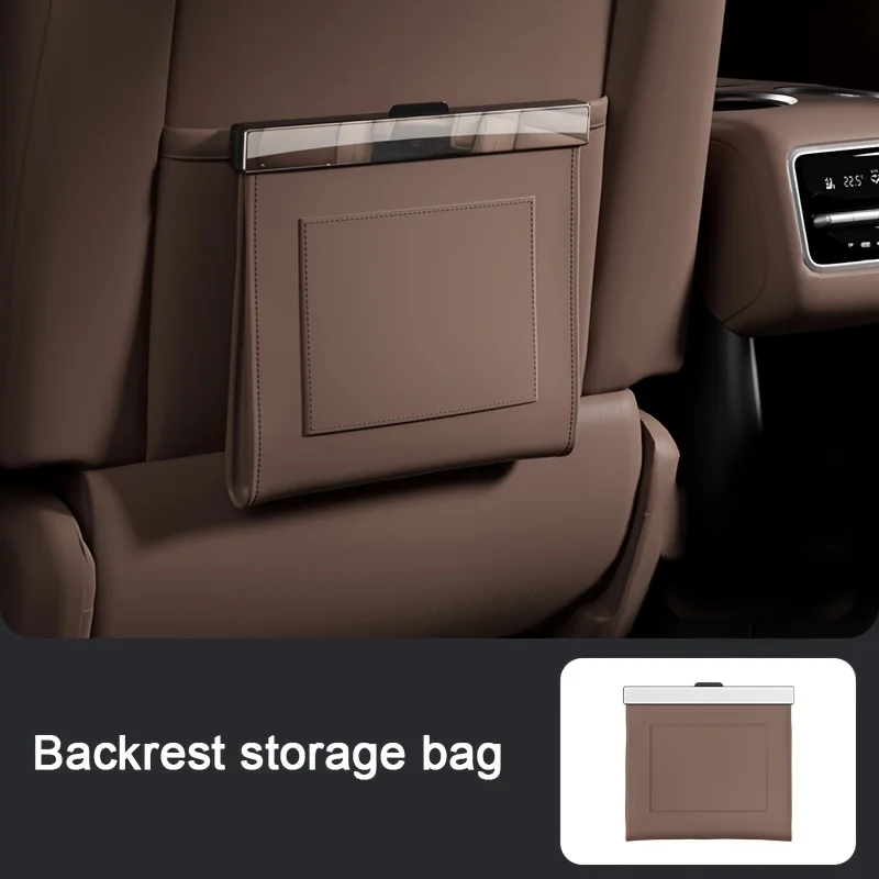 1 Stück Auto-Rücksitz-Aufbewahrungstasche, Universelle Auto-Rücksitz-Mülltasche, Hängende Aufbewahrungstasche, Rücksitz-Mülleimer, Gute Autoausstattung – Detail 7