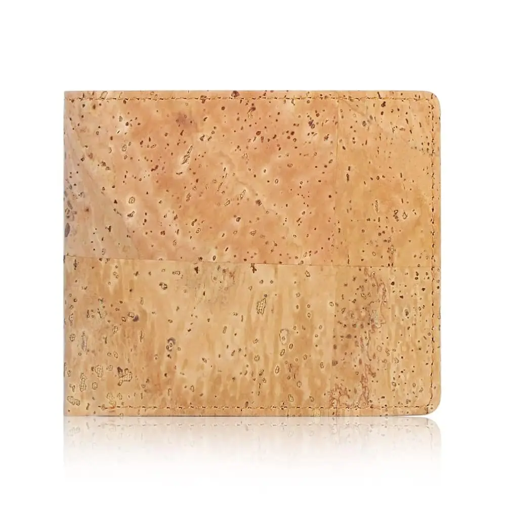 

RFID Blocking Cork Wallet, Slim Bifold Vegan Credit Card Holder Coin Purse Eco Friendly Gift for Men and Women