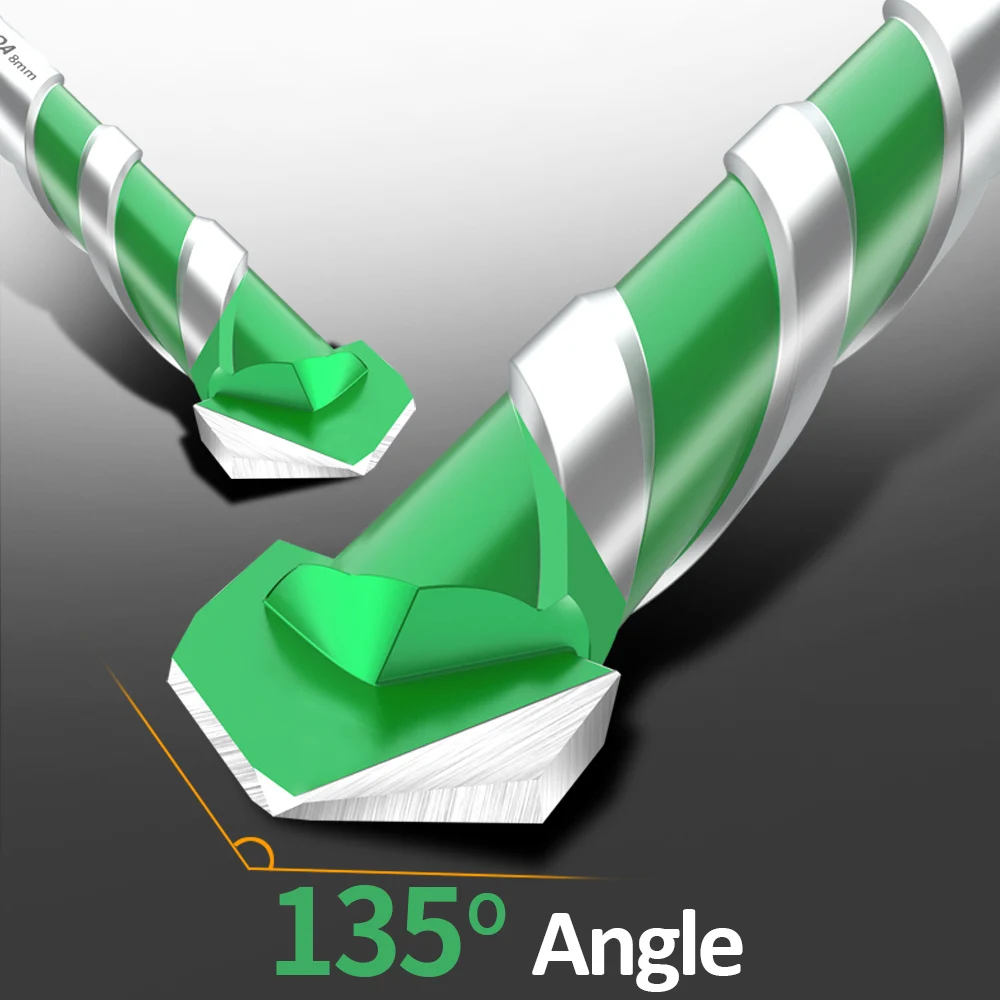 LAOA เจาะ Bit Super Hard Alloy Twist Overlord เจาะผ่านรูเจาะแก้วเจาะคอนกรีตมัลติฟังก์ชั่น เจาะ Bits