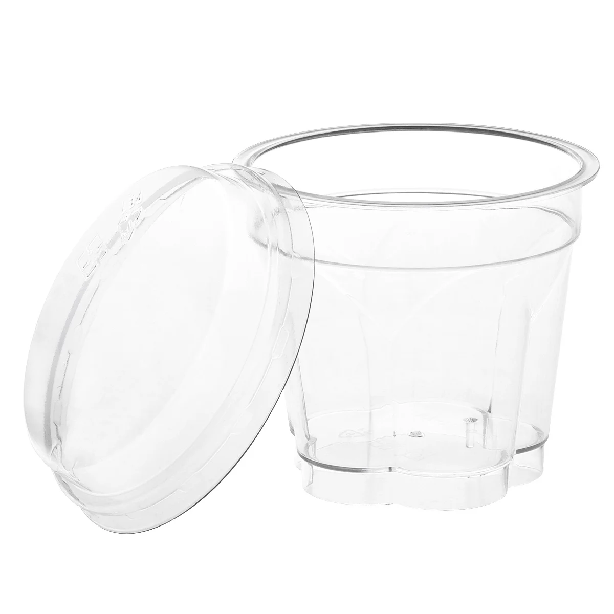 

10Sets Mini Dessert Cups Crystal Clear Plastic Stylish Appetizer Bowls for Birthdays Weddings Catering Bbqs Tastings Parfait