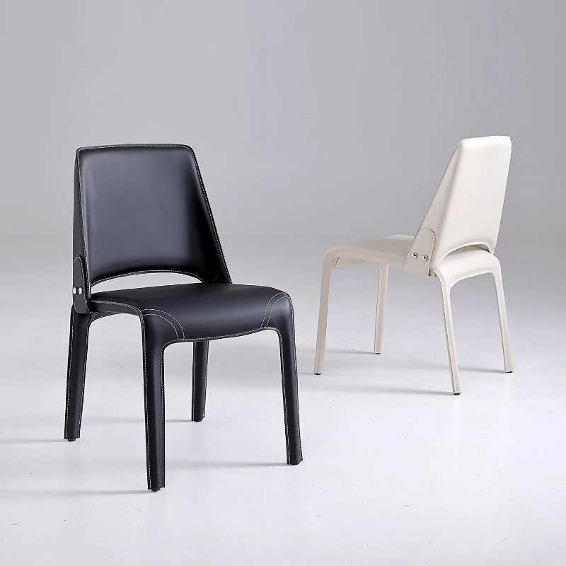 

Design Soft Backrest Dining Chairs Living Room Hotel Elegant Black Dining Chairs Restaurant Cafe Home Furniture Silla Comedor